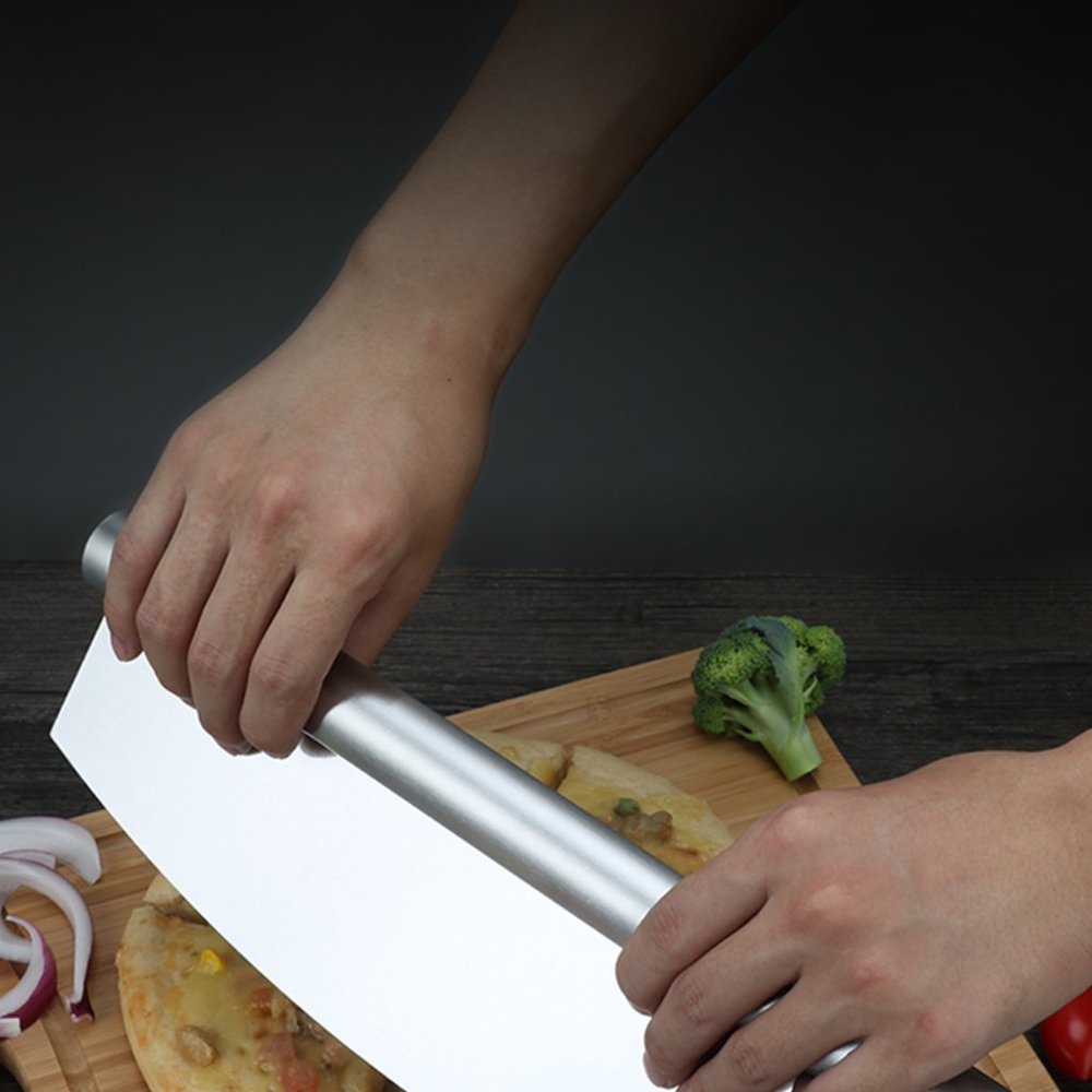 Pizza Rocker Cutter Stainless Steel Slicer Knife Sharp - Picture 11 of 11